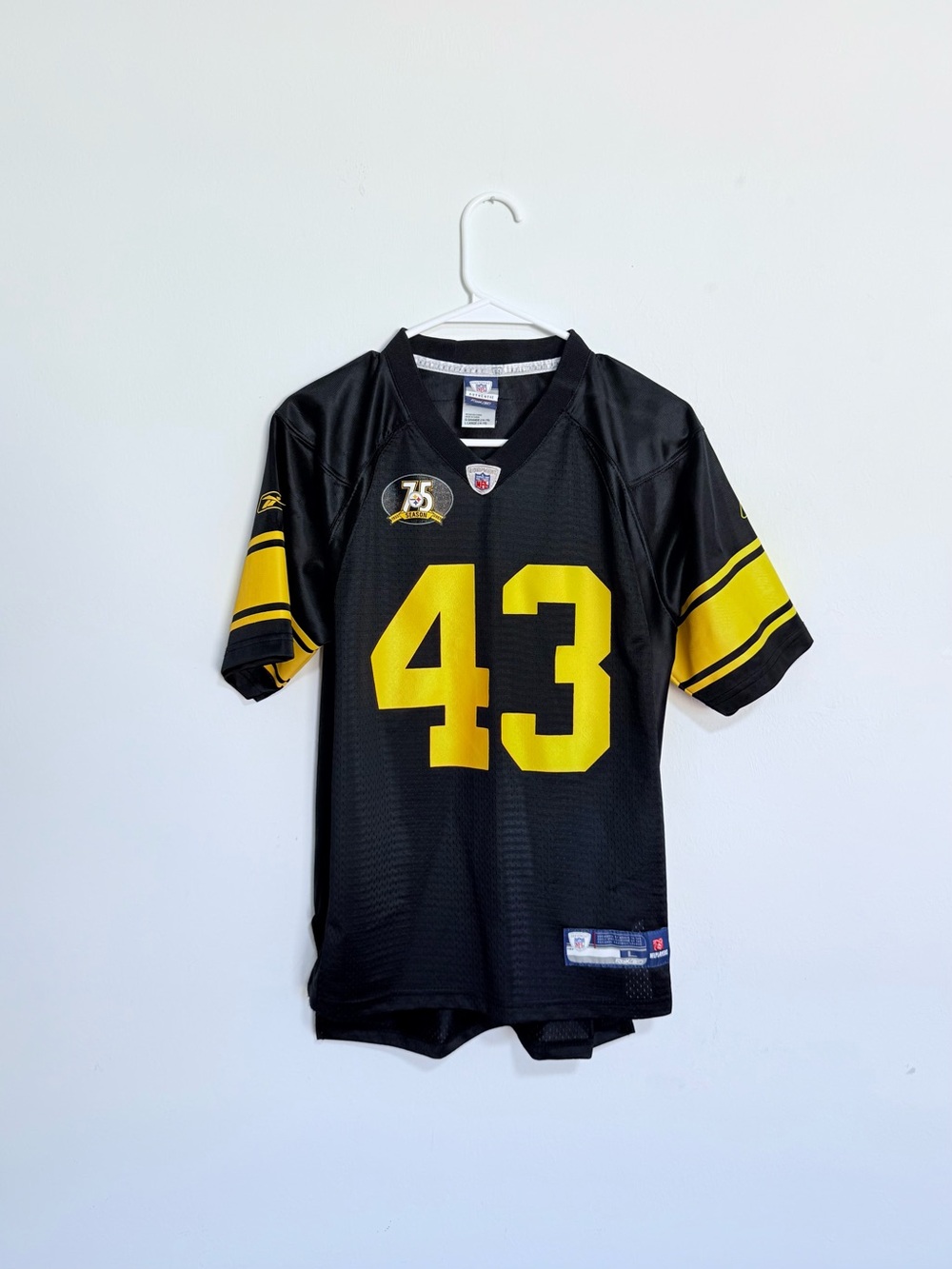 NFL Pittsburgh Steelers Season 75 2007 Special Polamalu #43 Women's Jersey